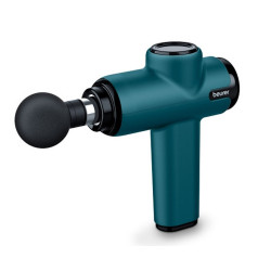 Pistol de masaj Beurer MG 99, 4 accesorii, 5 viteze, indicator nivel baterie, autonomie baterie 5 ore, verde