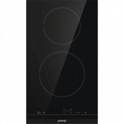 Plita vitroceramica incorporabila Gorenje ECT322BCSC, 2900 W, 9 trepte, 2 zone, StopGo, StayWarm, Blocare pentru copii, Negru
