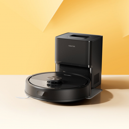 Aspirator robot Roborock Q7 TF+, 10000 Pa, 150 min, Cartografiere 3D inteligenta, Uscat/umed, Comenzi vocale, Programare, Memorie, PreciSense® LiDAR, Negru