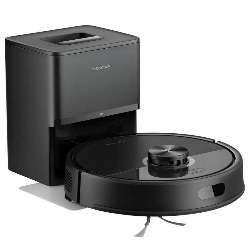 Aspirator robot Roborock Q7 TF+, 10000 Pa, 150 min, Cartografiere 3D inteligenta, Uscat/umed, Comenzi vocale, Programare, Memorie, PreciSense® LiDAR, Negru