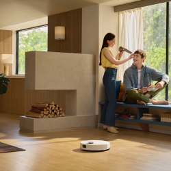 Aspirator robot Roborock Q10 PF+, 10.000 Pa, 150 min, 0,35 L, Wi-Fi, Uscat/umed, Ridicare automata a mopului, LiDAR 360°, Cartografiere 3D, Control vocal, Alb