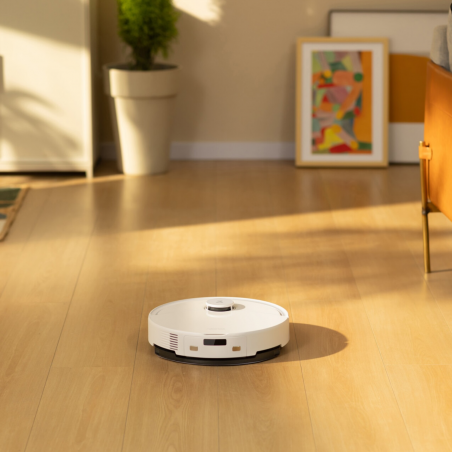 Aspirator robot Roborock Q10 PF+, 10.000 Pa, 150 min, 0,35 L, Wi-Fi, Uscat/umed, Ridicare automata a mopului, LiDAR 360°, Cartografiere 3D, Control vocal, Alb