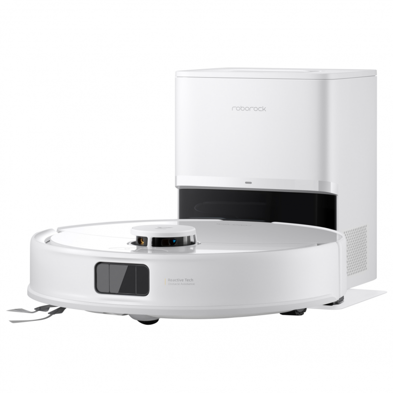 Aspirator robot Roborock Q10 PF+, 10.000 Pa, 150 min, 0,35 L, Wi-Fi, Uscat/umed, Ridicare automata a mopului, LiDAR 360°, Cartografiere 3D, Control vocal, Alb