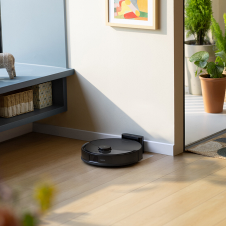 Aspirator robot Roborock Q10 PF+, 10000 Pa, 150 min, 0,35 L, Wi-Fi, uscat/umed, ridicare automată a mopului, LiDAR 360°, cartografiere 3D, control vocal, negru