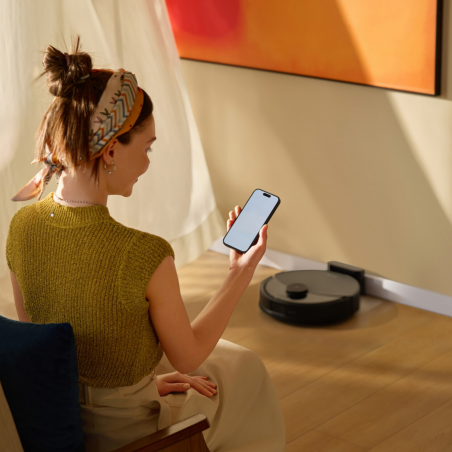 Aspirator robot Roborock Q10 PF+, 10000 Pa, 150 min, 0,35 L, Wi-Fi, uscat/umed, ridicare automată a mopului, LiDAR 360°, cartografiere 3D, control vocal, negru