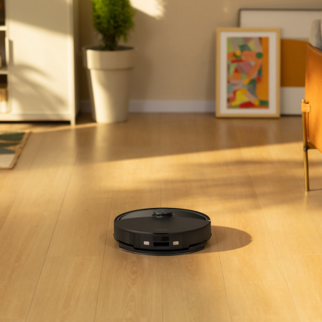 Aspirator robot Roborock Q10 PF+, 10000 Pa, 150 min, 0,35 L, Wi-Fi, uscat/umed, ridicare automată a mopului, LiDAR 360°, cartografiere 3D, control vocal, negru