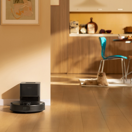 Aspirator robot Roborock Q10 PF+, 10000 Pa, 150 min, 0,35 L, Wi-Fi, uscat/umed, ridicare automată a mopului, LiDAR 360°, cartografiere 3D, control vocal, negru