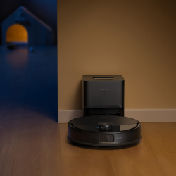 Aspirator robot Roborock Q10 PF+, 10000 Pa, 150 min, 0,35 L, Wi-Fi, uscat/umed, ridicare automată a mopului, LiDAR 360°, cartografiere 3D, control vocal, negru