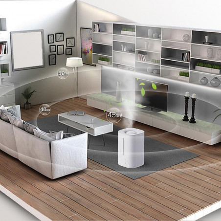 Umidificator cu ultrasunete Xiaomi Lydsto F200, 25 W, Pana la 20 m², 200 ml/h, 5 L, 3 trepte, Alb