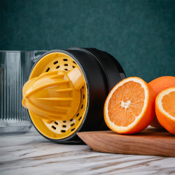 Storcator electric citrice Oliver Voltz OV51164A, 30 W, 1.2 L, 2 conuri, Rotatie automata, Negru/Portocaliu