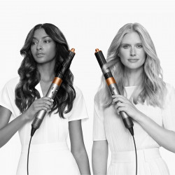 Uscator coafare si stilizare par Dyson Airwrap HS02 Origin 112875-01, 1300 W, 13,5 l/s, 3 viteze, 3 temperaturi, Ondulare automata, Protectie impotriva deteriorarii cauzate de caldura, Nichel/Cupru