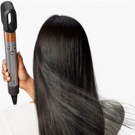 Uscator coafare si stilizare par Dyson Airwrap HS02 Origin 112875-01, 1300 W, 13,5 l/s, 3 viteze, 3 temperaturi, Ondulare automata, Protectie impotriva deteriorarii cauzate de caldura, Nichel/Cupru