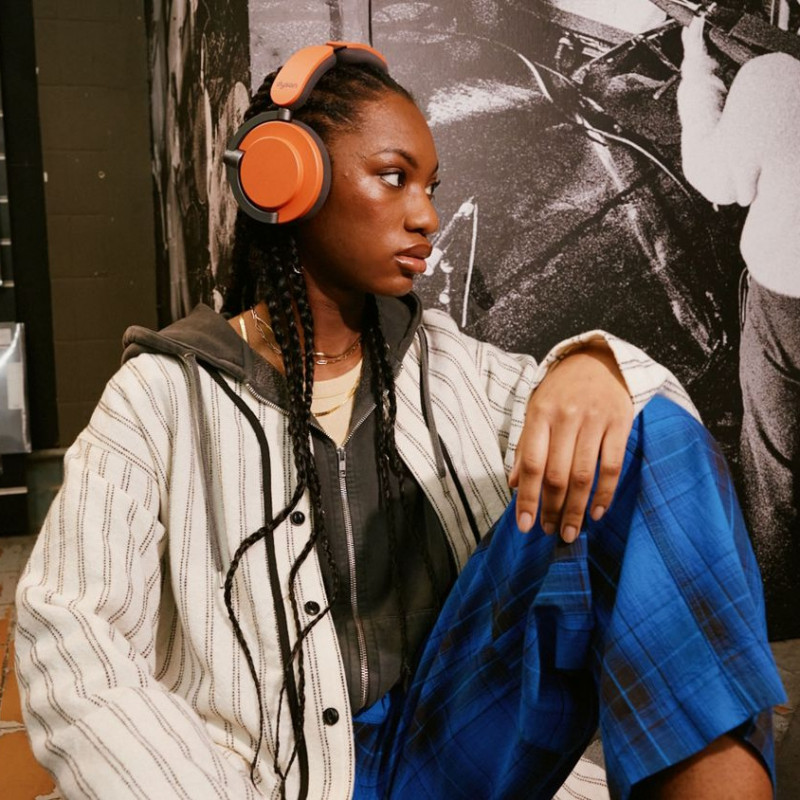 Căști fără fir Dyson OnTrac CNC Copper 759558-01, ANC, până la 55 de ore, Bluetooth, albastru/cupru