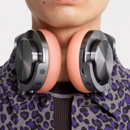 Căști fără fir Dyson OnTrac CNC Copper 759558-01, ANC, până la 55 de ore, Bluetooth, albastru/cupru