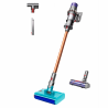 Aspirator vertical Dyson V10 Cyclone Submarine 594446-01, 150AW, 0,76 L, 60 min, uscat/umed, 3 moduri, golire igienică, Root Cyclone™, nichel/turcoaz
