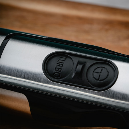 Blender manual Oliver Voltz OV51112JP, 1500W, 2 viteze, Atasament pentru cartofi, Lama din otel inoxidabil, Inox