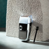 Aparat de ras Oliver Voltz OV51814C, 5W, LCD, IPX4, 1400mAh, Autonomie pana la 2h, 3 viteze, USB, Inox