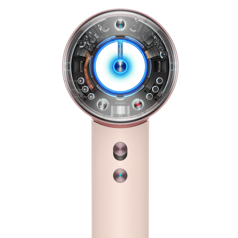 Uscător de păr Dyson HD16 Supersonic Nural Ceramic Pink/Rose Gold Straight+Wavy 113407-01, 1600 W, 3 viteze, 4 temperaturi, ioni negativi, 5 accesorii, protecție pentru scalp, roz ceramic/aur roz