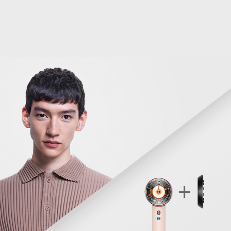 Uscător de păr Dyson HD16 Supersonic Nural Ceramic Pink/Rose Gold Straight+Wavy 113407-01, 1600 W, 3 viteze, 4 temperaturi, ioni negativi, 5 accesorii, protecție pentru scalp, roz ceramic/aur roz