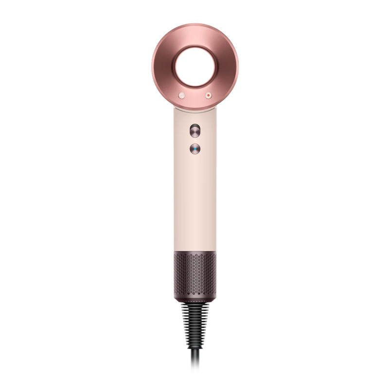 Uscător de păr Dyson HD16 Supersonic Nural Ceramic Pink/Rose Gold Straight+Wavy 113407-01, 1600 W, 3 viteze, 4 temperaturi, ioni negativi, 5 accesorii, protecție pentru scalp, roz ceramic/aur roz