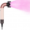 Dyson HD17 Supersonic r Ceramic Pink/Rose Gold Uscător de păr pentru păr drept și ondulat 113332-01, 1700 W, 4 setări inteligente de temperatură, 3 viteze, ionizare, recunoaștere RFID a accesoriilor, protecție pentru scalp, roz ceramic/aur roz