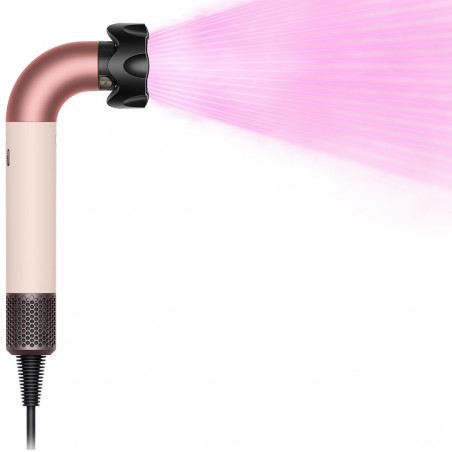 Dyson HD17 Supersonic r Ceramic Pink/Rose Gold Uscător de păr pentru păr drept și ondulat 113332-01, 1700 W, 4 setări inteligente de temperatură, 3 viteze, ionizare, recunoaștere RFID a accesoriilor, protecție pentru scalp, roz ceramic/aur roz