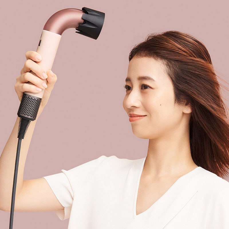 Dyson HD17 Supersonic r Ceramic Pink/Rose Gold Uscător de păr pentru păr drept și ondulat 113332-01, 1700 W, 4 setări inteligente de temperatură, 3 viteze, ionizare, recunoaștere RFID a accesoriilor, protecție pentru scalp, roz ceramic/aur roz