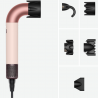 Dyson HD17 Supersonic r Ceramic Pink/Rose Gold Uscător de păr pentru păr drept și ondulat 113332-01, 1700 W, 4 setări inteligente de temperatură, 3 viteze, ionizare, recunoaștere RFID a accesoriilor, protecție pentru scalp, roz ceramic/aur roz
