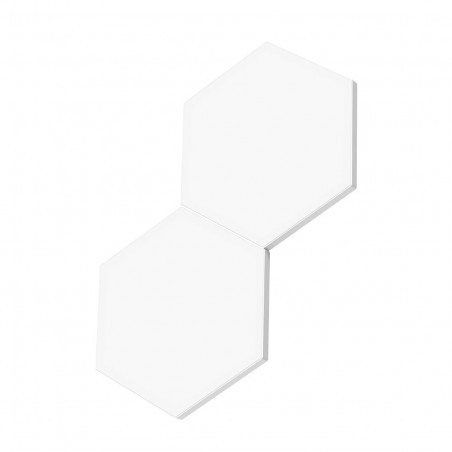 Set de 10 panouri LED inteligente Govee Glide Hexa RGBIC H6061, sincronizare muzicală, Wi-Fi, control vocal, alb