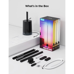 Lampa de podea Govee 2 RGBICWW H607C Lampa LED inteligentă, 152 cm, 30 W, 1725 lm, 6500 K, Wi-Fi, Bluetooth, Govee Home, negru