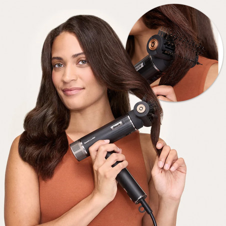 Uscător de păr 3-în-1 Shark SpeedStyle Pro HD731EU, 1750 W, 3 viteze, 4 setări, Coanda, recunoaștere duză iQ, protecție scalp, negru