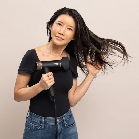 Uscător de păr 3-în-1 Shark SpeedStyle Pro HD731EU, 1750 W, 3 viteze, 4 setări, Coanda, recunoaștere duză iQ, protecție scalp, negru