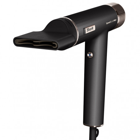 Uscător de păr 3-în-1 Shark SpeedStyle Pro HD731EU, 1750 W, 3 viteze, 4 setări, Coanda, recunoaștere duză iQ, protecție scalp, negru