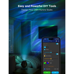 Proiector inteligent tip lampă Govee Star Light Projector H6093, 12 W, RGBW, control vocal, Wi-Fi, Bluetooth, negru