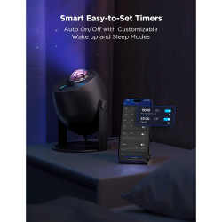 Proiector inteligent tip lampă Govee Star Light Projector H6093, 12 W, RGBW, control vocal, Wi-Fi, Bluetooth, negru