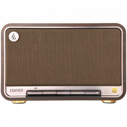 Difuzor Edifier D32 BL-WALNUT, 60 W, 11 ore, audio de înaltă rezoluție/wireless, Bluetooth 5.3, Wi-Fi, Apple Airplay2, DRC, DSP, corp din lemn, nuc negru/maro