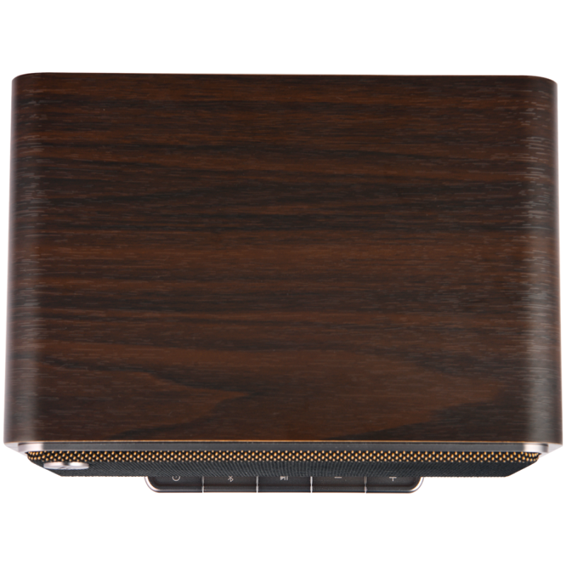 Difuzor Edifier D32 BL-WALNUT, 60 W, 11 ore, audio de înaltă rezoluție/wireless, Bluetooth 5.3, Wi-Fi, Apple Airplay2, DRC, DSP, corp din lemn, nuc negru/maro