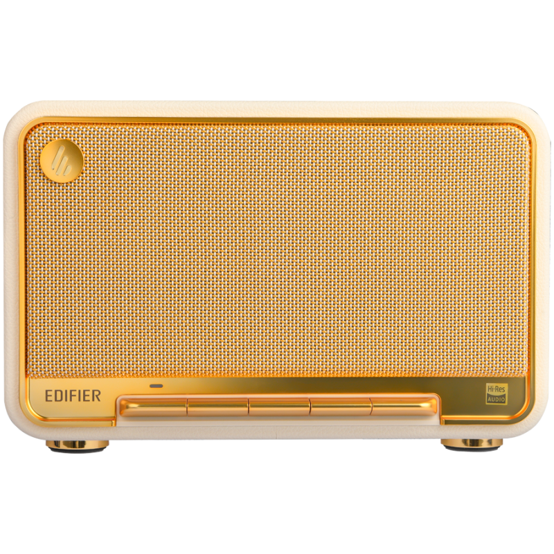 Boxa Edifier D32 WH, 60 W, Baterie pana la 11 h, Audio de inalta rezolutie/wireless, Bluetooth 5.3, Wi-Fi, Apple Airplay2, DRC, DSP, Carcasa din lemn, Alb