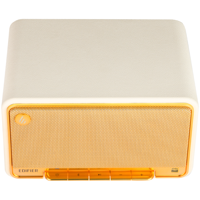 Boxa Edifier D32 WH, 60 W, Baterie pana la 11 h, Audio de inalta rezolutie/wireless, Bluetooth 5.3, Wi-Fi, Apple Airplay2, DRC, DSP, Carcasa din lemn, Alb