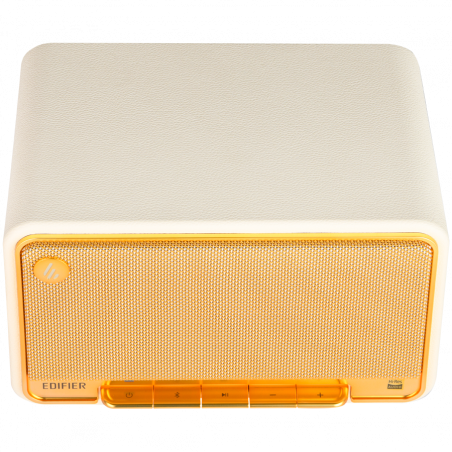 Boxa Edifier D32 WH, 60 W, Baterie pana la 11 h, Audio de inalta rezolutie/wireless, Bluetooth 5.3, Wi-Fi, Apple Airplay2, DRC, DSP, Carcasa din lemn, Alb