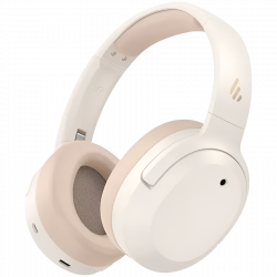 Casti fara fir Edifier W820NB Plus V25 Ivory, 40 mm, 80 h, A.I, Difuzoare dinamice acoperite cu titan, Bluetooth V6.1, ANC, Hi-Res, Bej