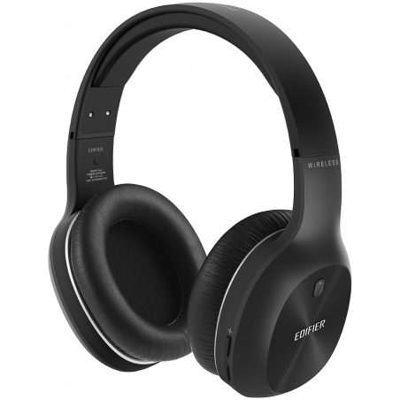 Căști wireless Edifier W800BT Plus BL, 40 mm, 55 ore, difuzoare dinamice, BT V5.1, USB-C, Qualcomm aptX, Multipoint, moduri EQ, negru