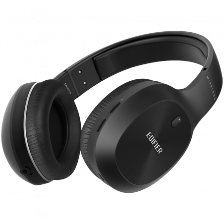 Căști wireless Edifier W800BT Plus BL, 40 mm, 55 ore, difuzoare dinamice, BT V5.1, USB-C, Qualcomm aptX, Multipoint, moduri EQ, negru