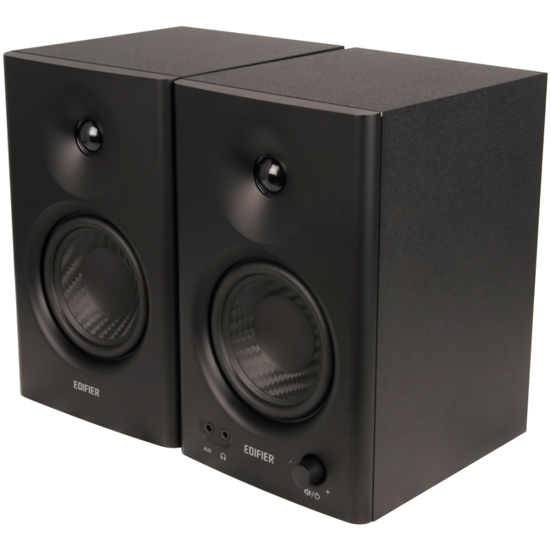 Difuzoare Edifier MR4 BL, 42 W RMS, RCA, AUX, TRS, drivere de frecvență înaltă și joasă de 1"/4", 2 moduri, negru