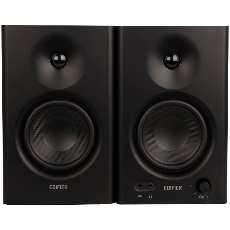 Difuzoare Edifier MR4 BL, 42 W RMS, RCA, AUX, TRS, drivere de frecvență înaltă și joasă de 1"/4", 2 moduri, negru