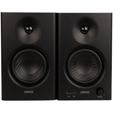 Difuzoare Edifier MR4 BL, 42 W RMS, RCA, AUX, TRS, drivere de frecvență înaltă și joasă de 1"/4", 2 moduri, negru