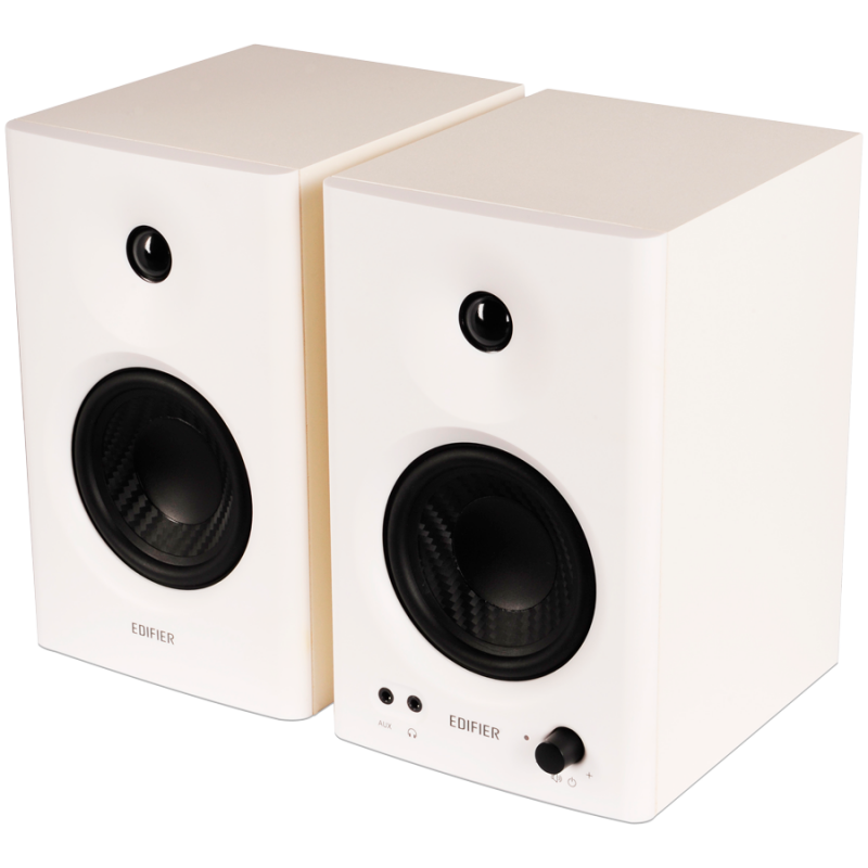 Difuzoare Edifier MR4 WH, 42 W RMS, RCA, AUX, TRS, difuzoare de frecvență înaltă și joasă de 1"/4", 2 moduri, alb