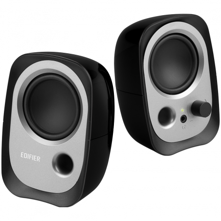 Boxe Edifier R12U BL 2.0, 4 W RMS, USB, AUX, 20 KHz, Difuzoare de 2,25", Control sunet, Negru