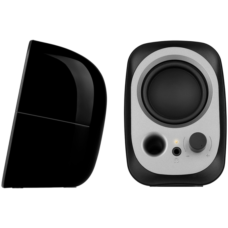 Boxe Edifier R12U BL 2.0, 4 W RMS, USB, AUX, 20 KHz, Difuzoare de 2,25", Control sunet, Negru