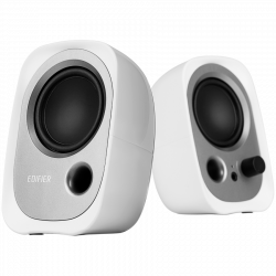 Boxe Edifier R12U WH 2.0, 4 W RMS, USB, AUX, 20 KHz, Difuzoare de 2,25", Control sunet, Alb